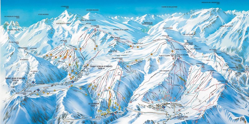 plan des pistes