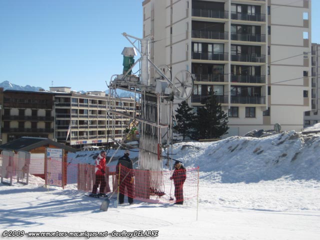 image du premier téléski de la Toussuire